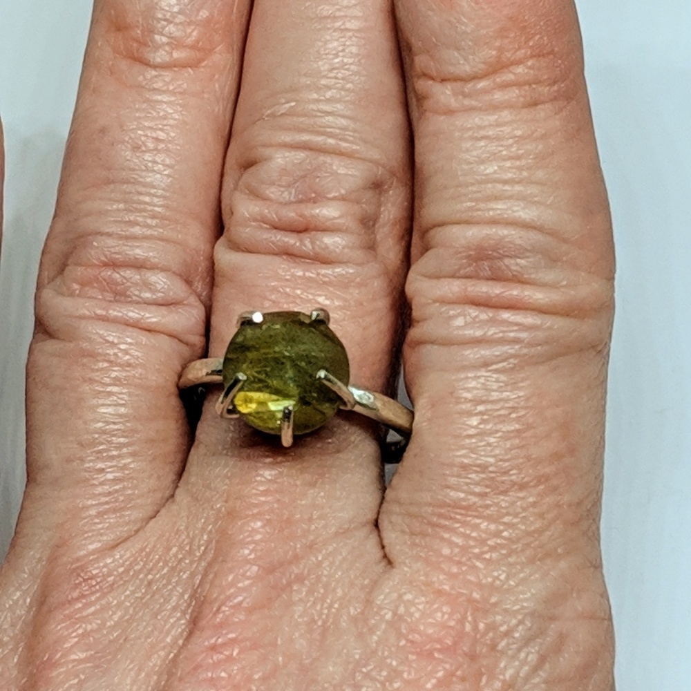 Handcrafted Faceted Labradorite & Sterling Ring
